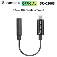 Saramonic SR-C2003 6cm 3.5mm TRS Female to Type-C Male Microphone Audio Adapter Cable for Android Cell Phone PC USB-C Devices