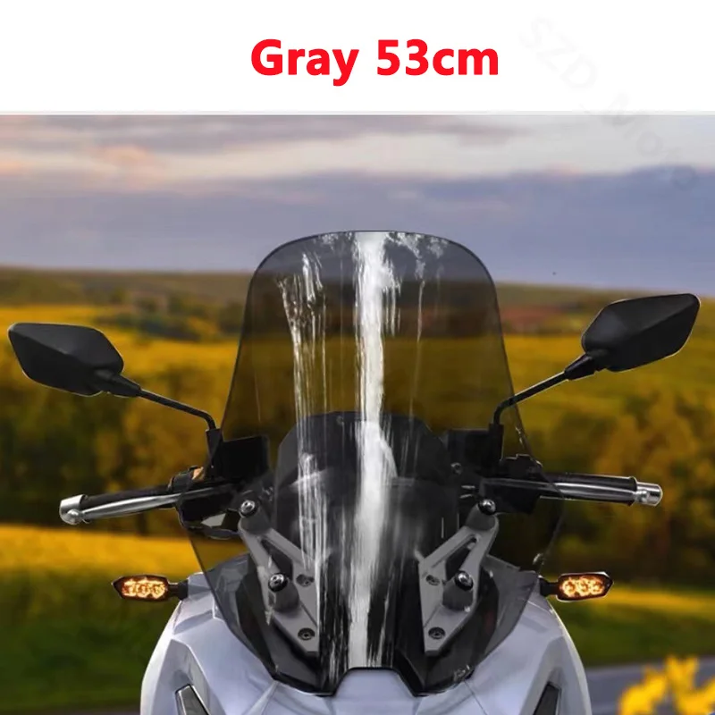 Windscreens For SYM Husky ADX 125 ADX125 Motorcycle Accessories Windshield Wind Deflectors Front Screen Viser Visor Gray