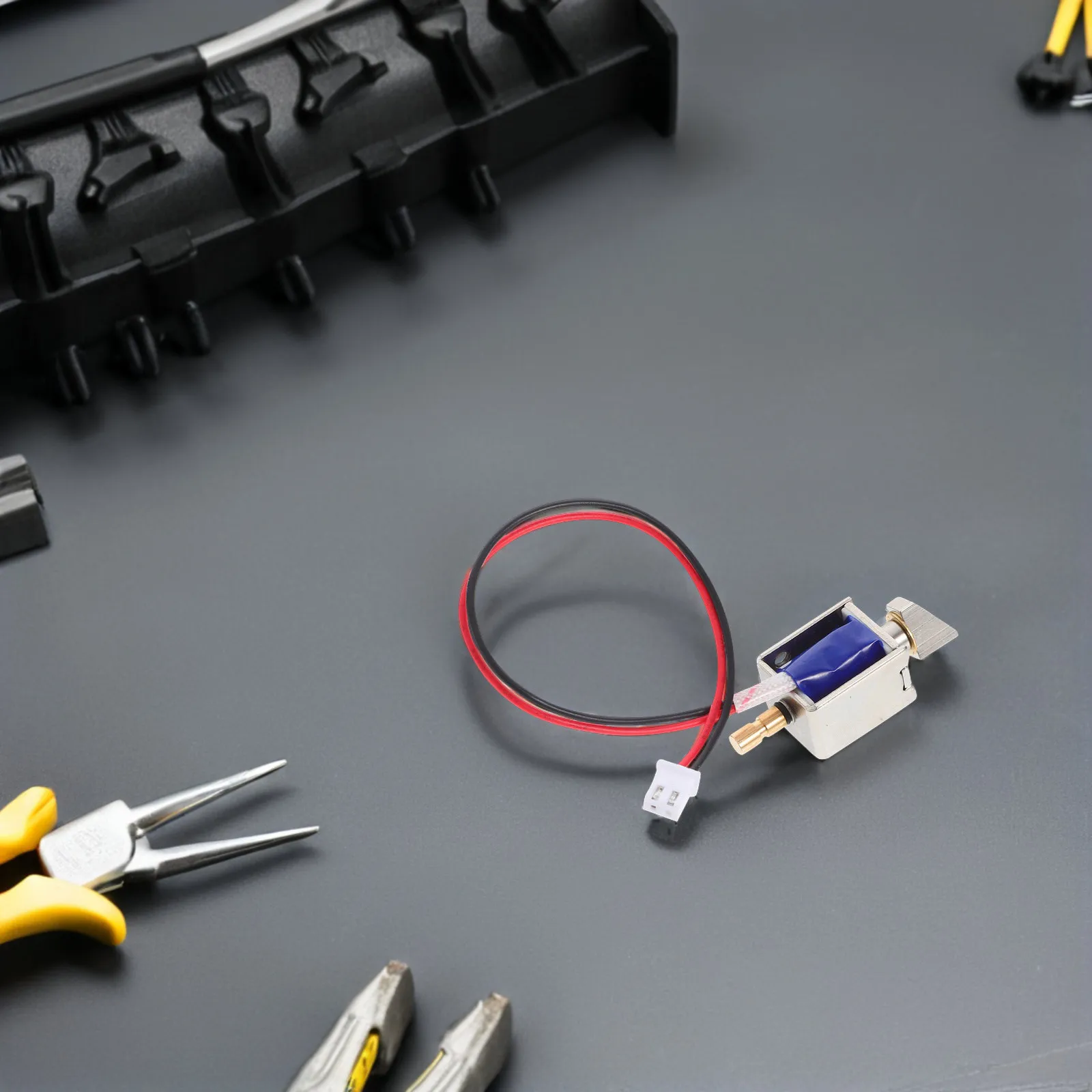 Electromagnetic Micro Electric Bolt Lock DC12V 0.43a Compact Push Pull Solenoid Lock for Cabinet Door Security Access Control