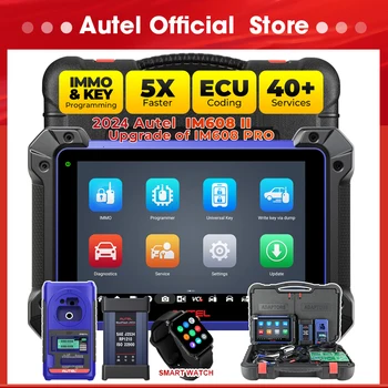 Autel MaxiIM IM608 II Key Programmer Immobilizer All Car Professional Auto Diagnostic Tools J2534 ECU Programming CAN FD DoIP