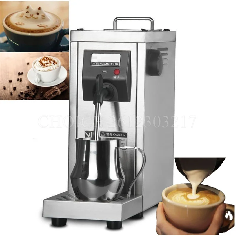 Fully Automatic Milk Frother Commercial Steam Water Boier Milkshake Foam Machine Milk Tea Shop Equipment Milk Foam Machine