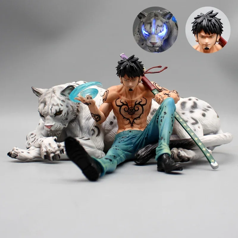 

11 см аниме Trafalgar D. Water Law Snow Leopard Фигурки GK One Piece Фигурка Коллекция ПВХ Модель Игрушки Подарки на день рождения