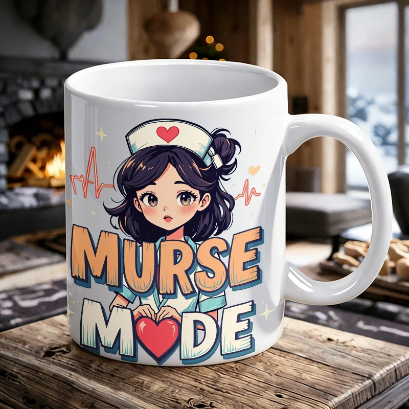 nurse day Mug Coffee Cup Ceramic Cup Nurse Mode Heartbeat of Care