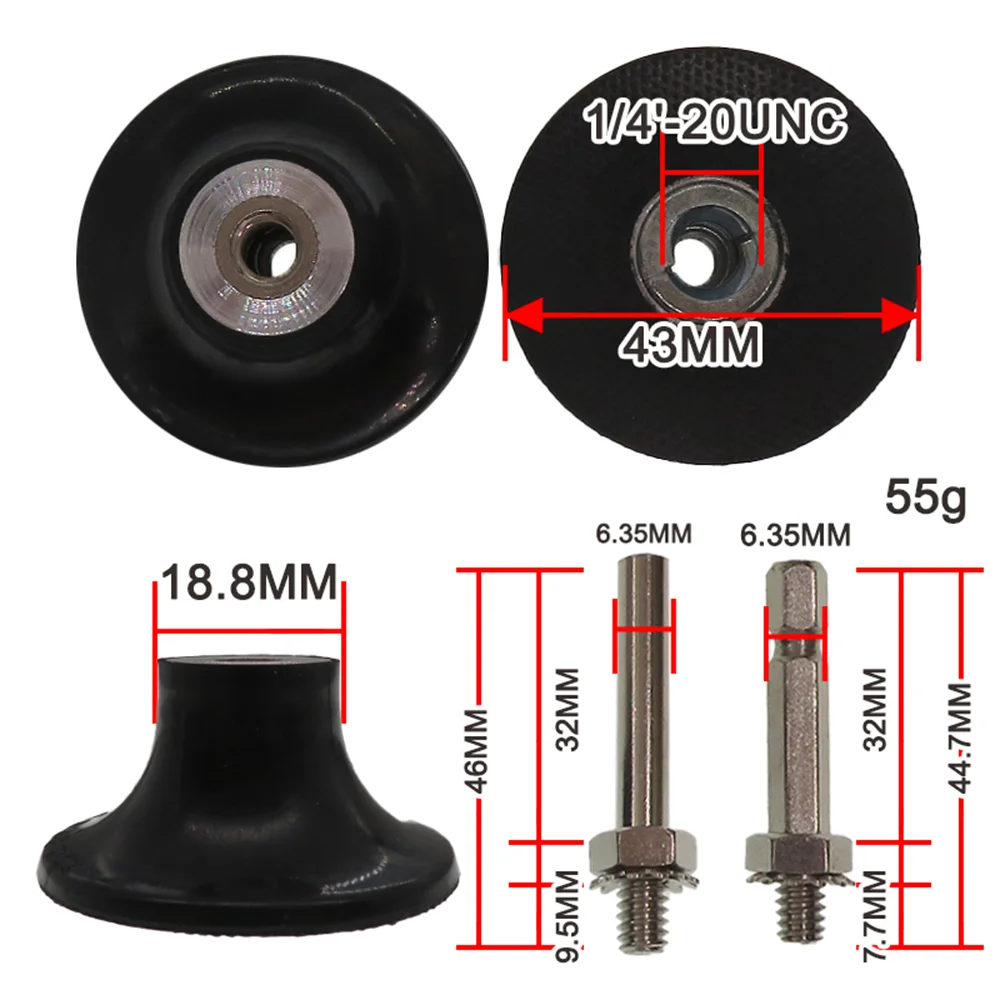 2 Inch Quick Change Flap Disc Assorted 40/60/ 80/120 Grit 12 Pcs Zirconia Alumina with 1/4