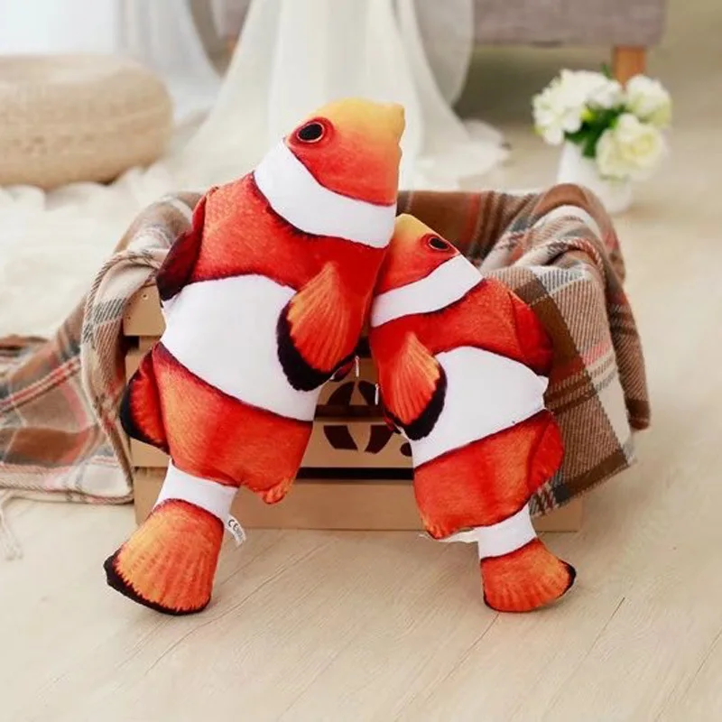 

Creative 3D Clown Fish Plush Toy Simulates Small Fish Doll Sofa Cushion Children's Throw Pillow Simulation Stuffed Doll Toy Gift