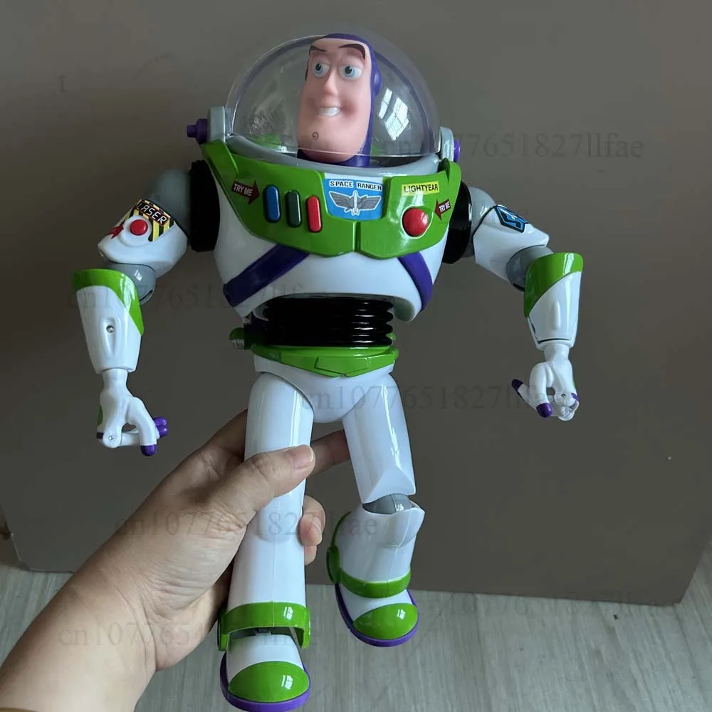 Story 3 4 Talking Buzz Action Figures Body Doll Model Toys Voice Doll Action Figures Model Toys Joint Movable Christmas Gift