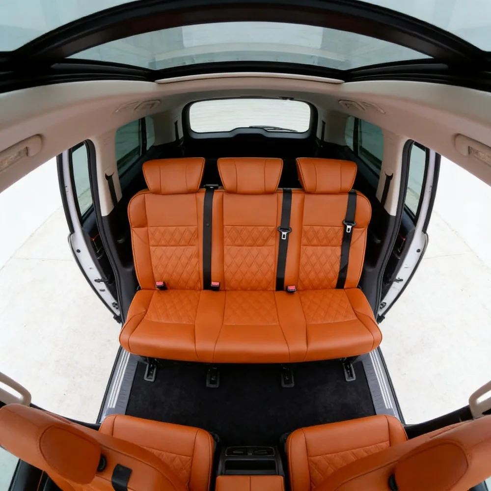 

Campervan Interior Kits Wholesale PU Leather Comfortable RV Seat Bed Sofa Space-Saving for Motorhomes Camper Van Modification