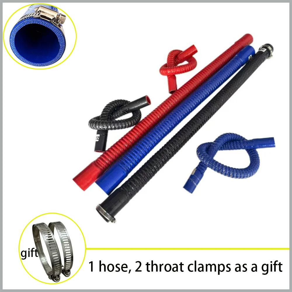 

Red, black, blue steel wire corrugated silicone hose, car intercooler hose, air filter connecting pipe, turbocharger intake pipe