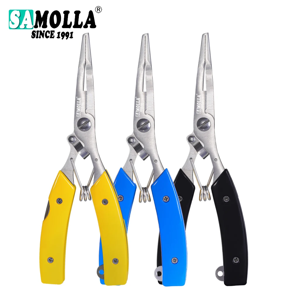 

Lengthen Body Multifunctional Fishing Pliers 420 Stainless Steel Tackle Gear Scissors Hooks Remover Outdoor Tools Line Cutter