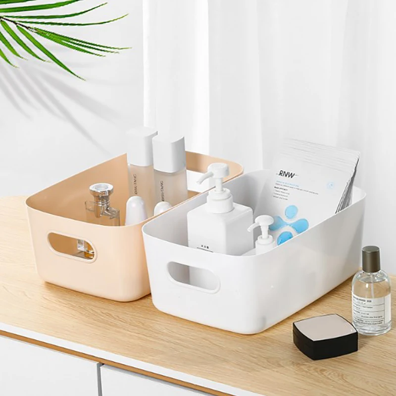 Desktop Storage Box 3 Sizes Large Capacity Cosmetic Makeup Tools Storage Box Stationery Underwear Card Phone Case Storage Box