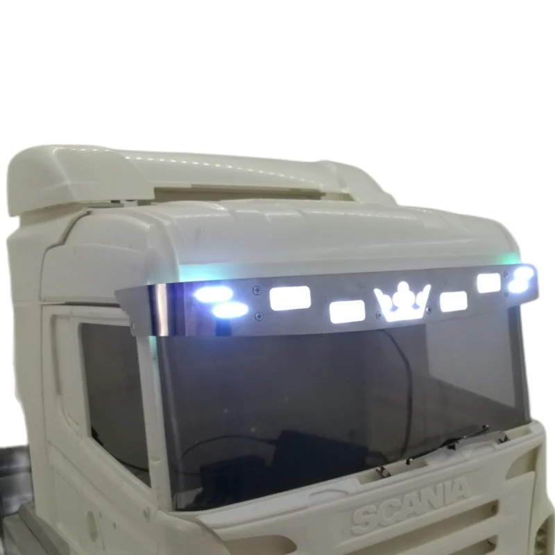 LED Sun Visor Light for Tamiya 1/14 Truck Sca 770s R620 R730 56323 Decorate Lights Upgrade Accessories