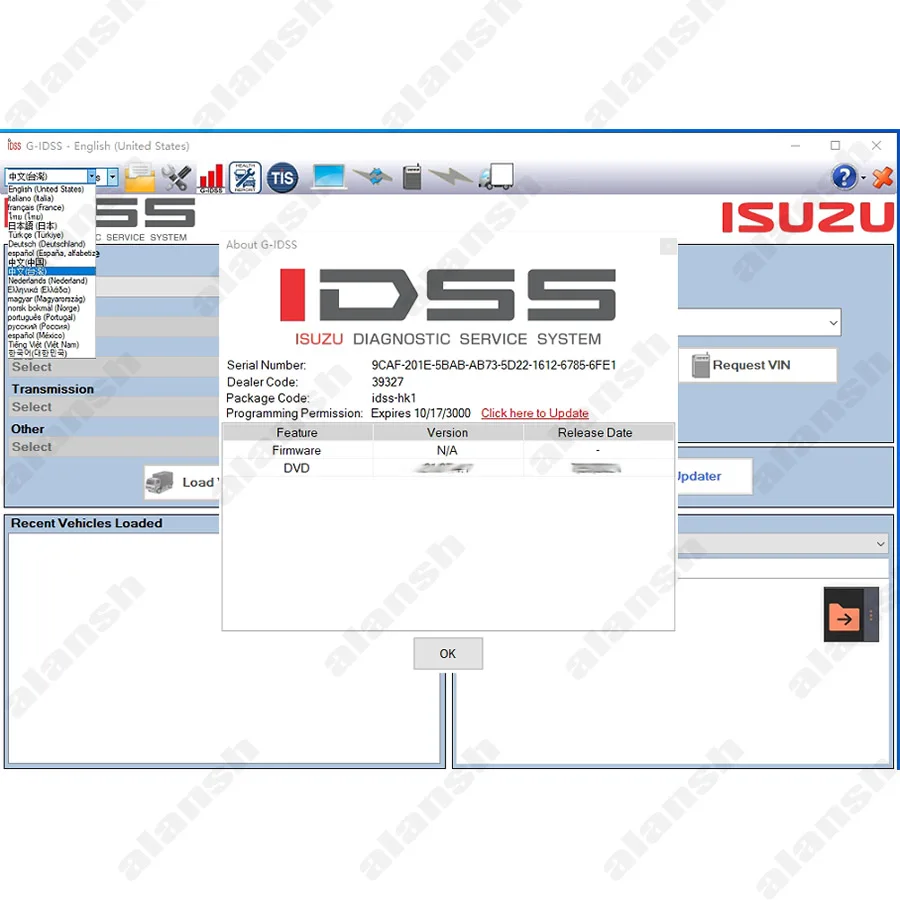 2022.3 for Isuzu G-IDSS G IDSS Commercial Vehicles Excavator Truck Diagnostic Scanner Tool + NITRO