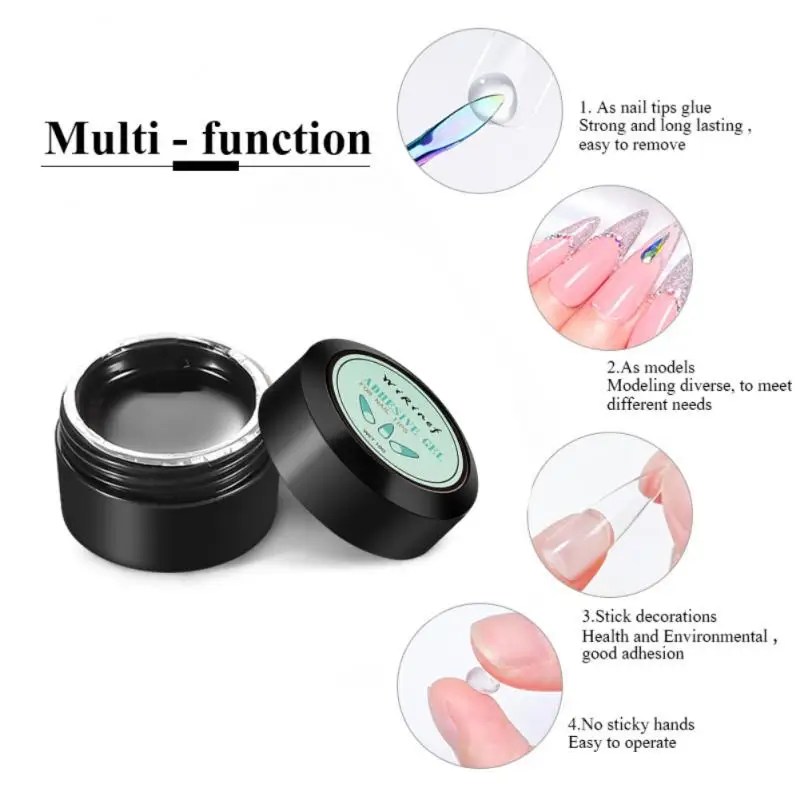 5/8/10PCS Clear Nail Art Professional Results Solid Endless Design Possibilities Easy Stick Long-lasting Cutting-edge