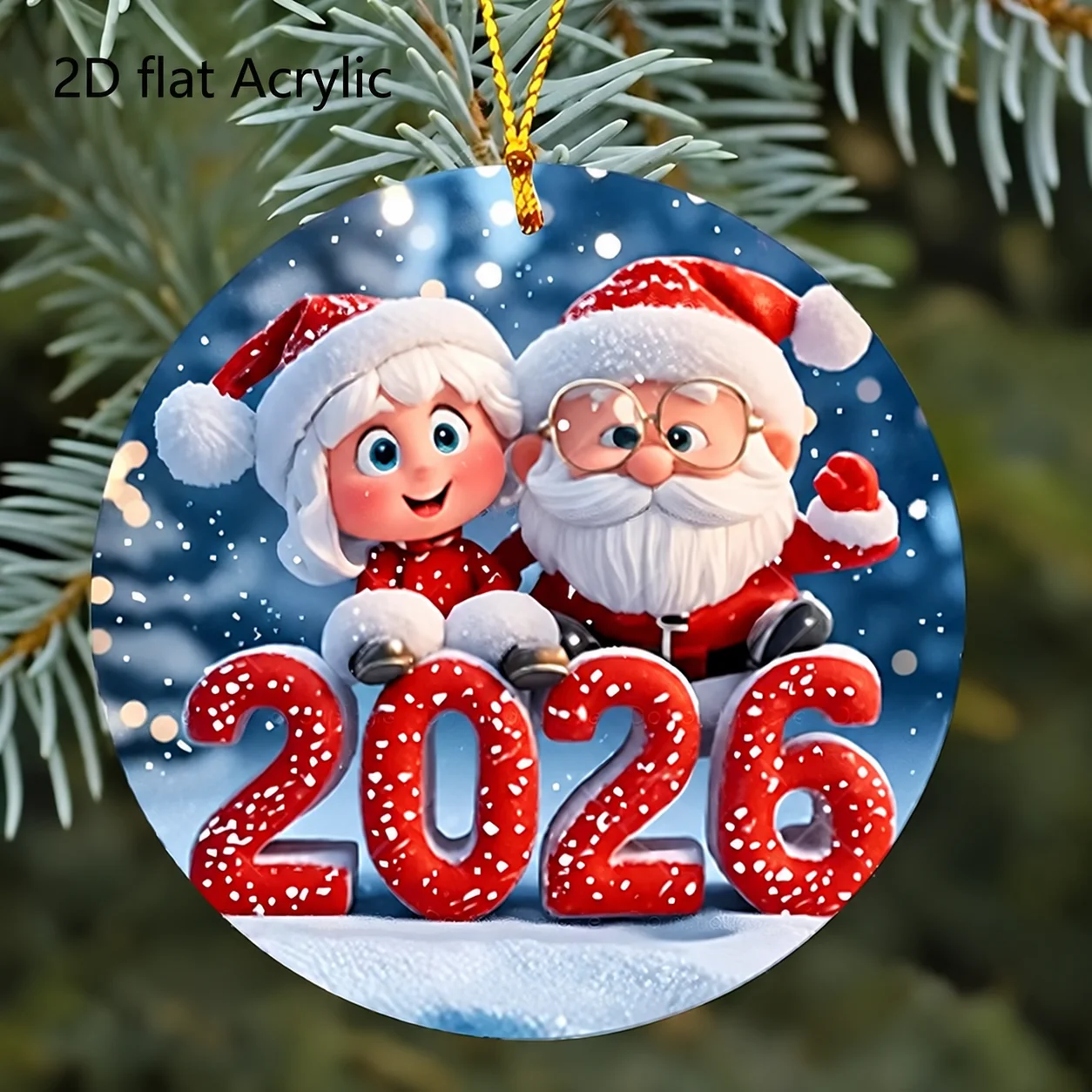 Home Improvement Shop - Ağaç Asma Süsü, Yuvarlak Noel Ağacı