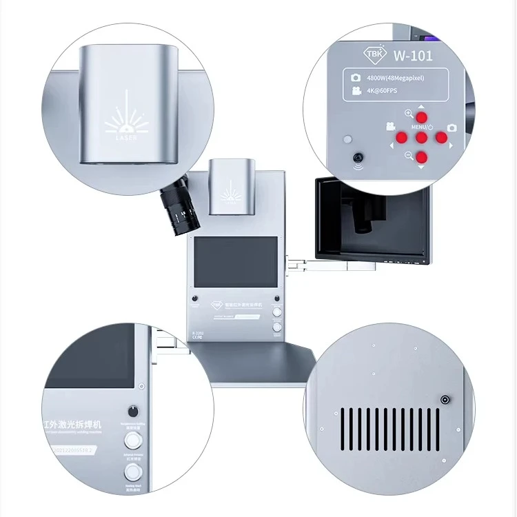 

TBK R-2201 Infrared Disassembly Welding Machine Thermal Imaging Diagnosis Phone Repair soldering Device with microscope