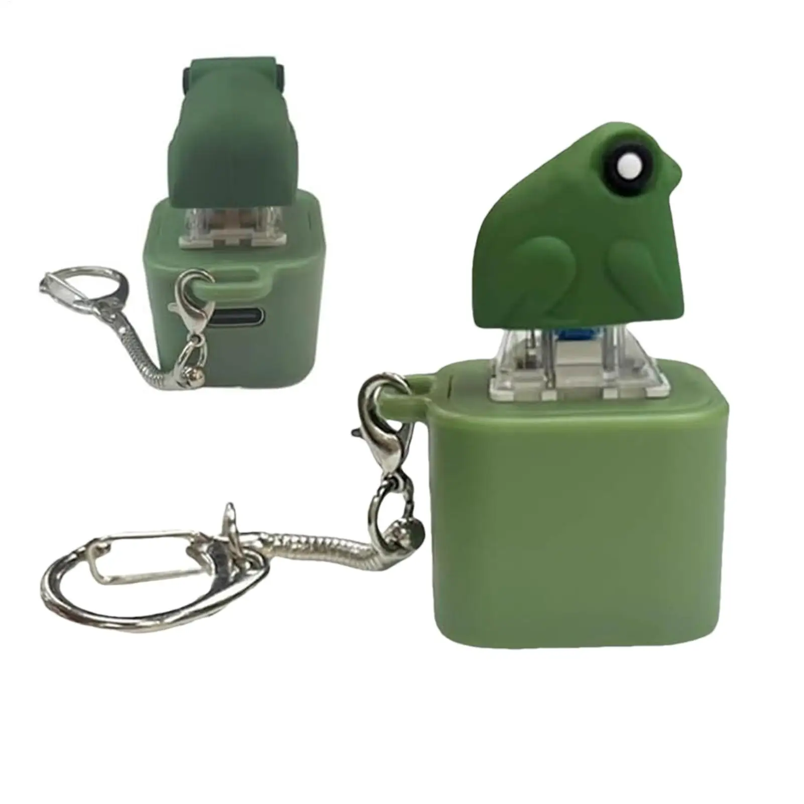 Clicant Fidget jouet adulte Fidget jouet anti-Stress jeu sensoriel lueur et son grenouille porte-clés pour jeunesse enfant lieu de travail école