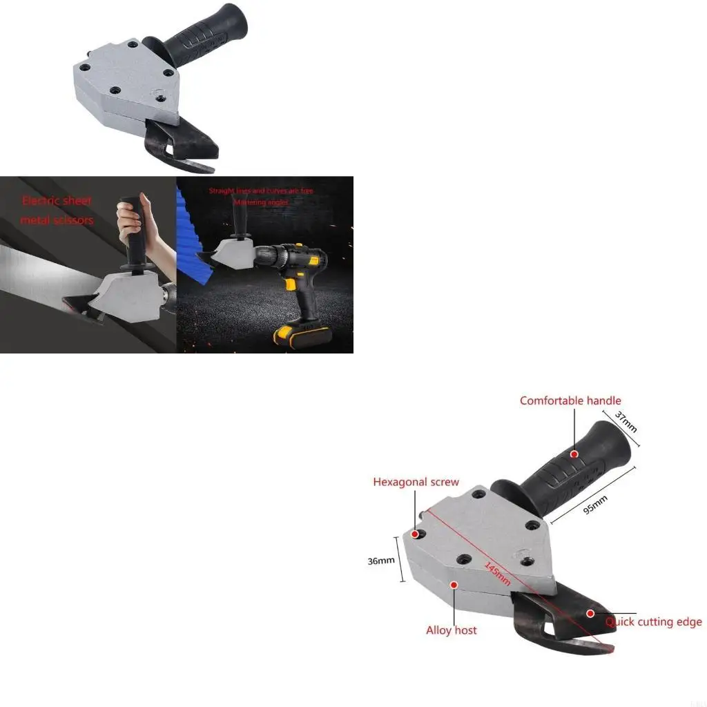 

Electric Drill Plate Cutter Attachment Metal Sheet Cutter Sawing Machines Cutting Tool Nibbler Sheet Metal Cut