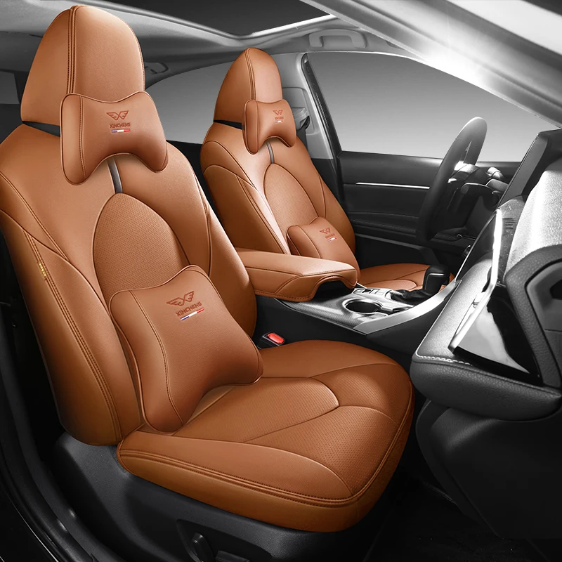 

Premium Car Special Seat Covers For Toyota Camry 2018-2023 Breathable PU Seat Cushion Protection Automotive Parts-Leatherette