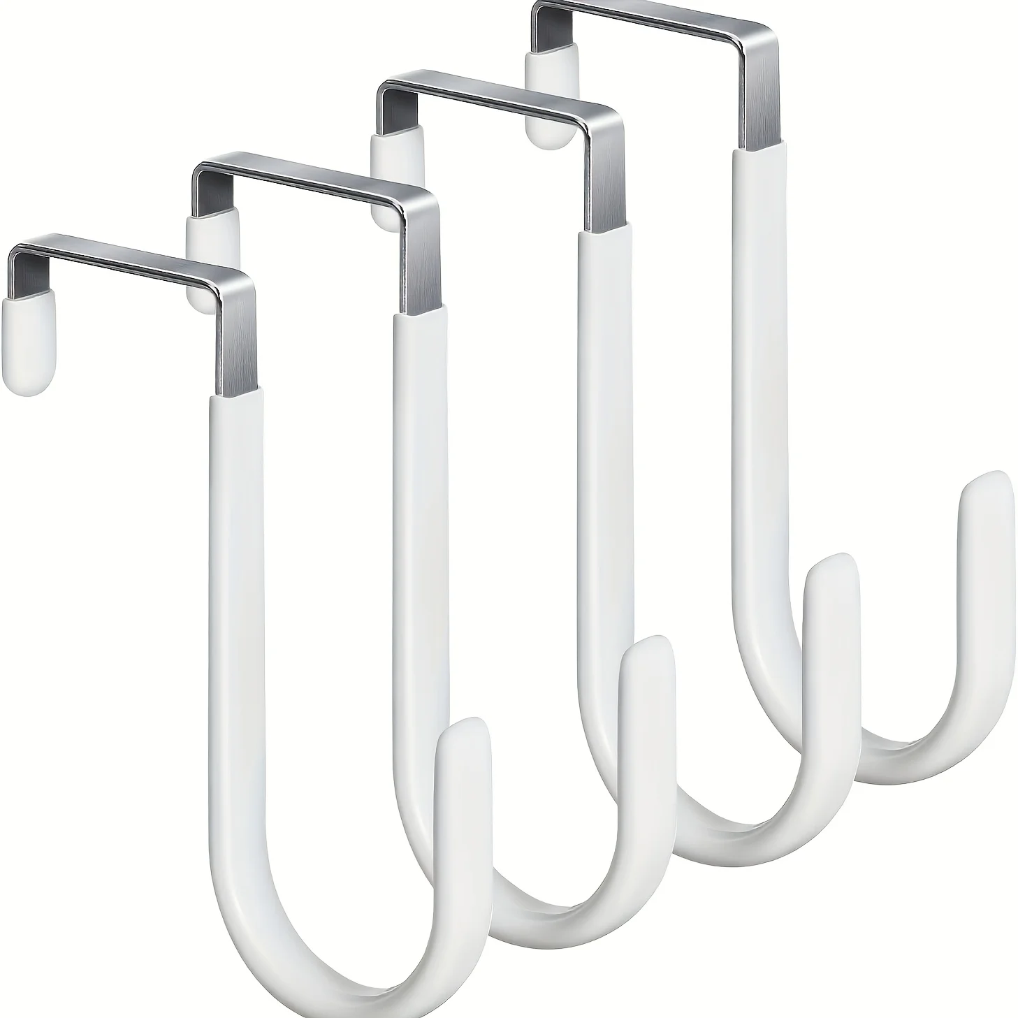2pcs S-Shaped Hook, No-Drill Door-Mounted Hook, And Bags, Kitchen And Bathroom Storage, Multifunctional Hooks, Utility Hooks