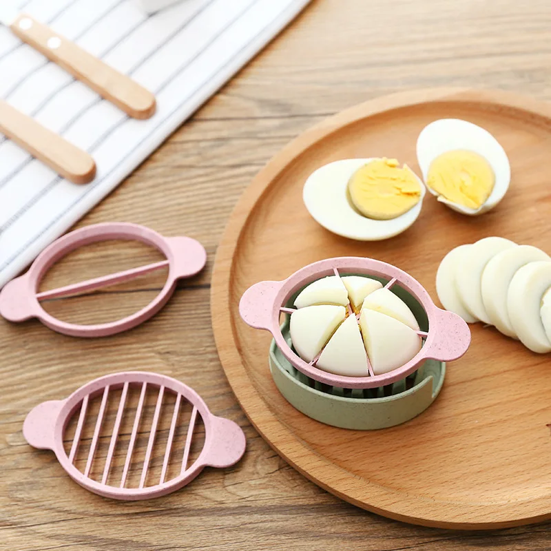 Multi-Functional Egg Slicer, Egg Cutter, Kitchen Gadgets, Egg Splitter Artifact, Cooking Tools, Fancy Slicing for Home Use