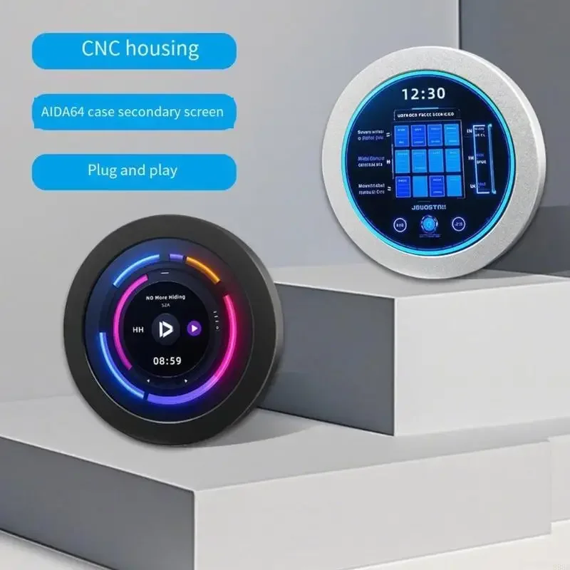 

2.8inch Circular LCD Screen For Desktop Performances 480x480 Resolution No Driver Required H8WD