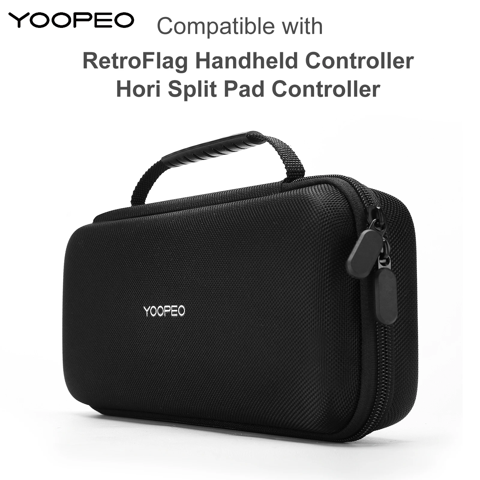YOOPEO 레트로 플래그 핸드 헬드 컨트롤러 용 휴대용 운반 케이스, 10 게임 카드 보관 가방 호환 가능한 호리 스플릿 패드 게임 패드 박스