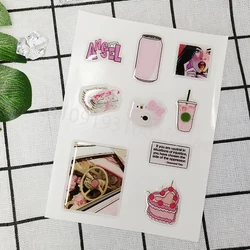 Arab custom dome 3D phone case sticker personalized resin label popular decorative crystal gel logo jelly cute DlY epoxy shapes