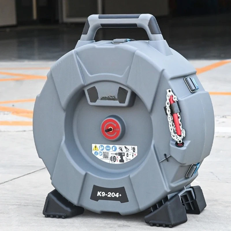 Cleaning Auger Machine 21.3m Flexible Shaft 3 Chain Beaters Snake Pipe Cleaning Machine AA AMJET RIDGID FlexShaft K9-204 Pipe