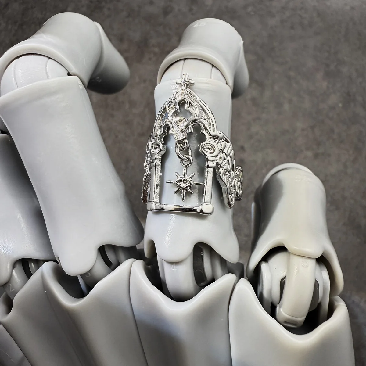 الرجعية القرون الوسطى القلعة قابل للتعديل حلقة مفتوحة للنساء الشرير القوطية منفعل زوجين مجوهرات خمر للجنسين اكسسوارات هدية لعشاق