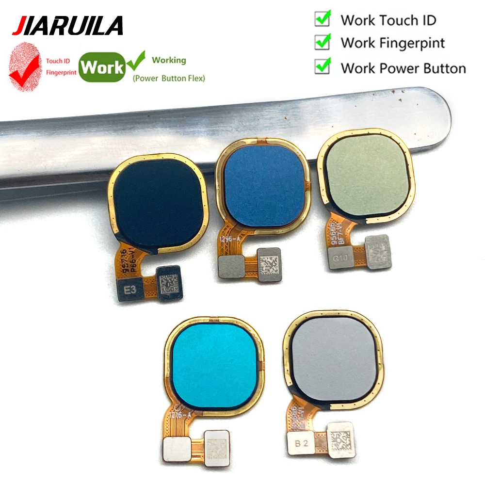 10Pcs, For Infinix Hot 10s 10 Fingerprint Reader Touch ID Sensor Return Key Home Button Flex Cable