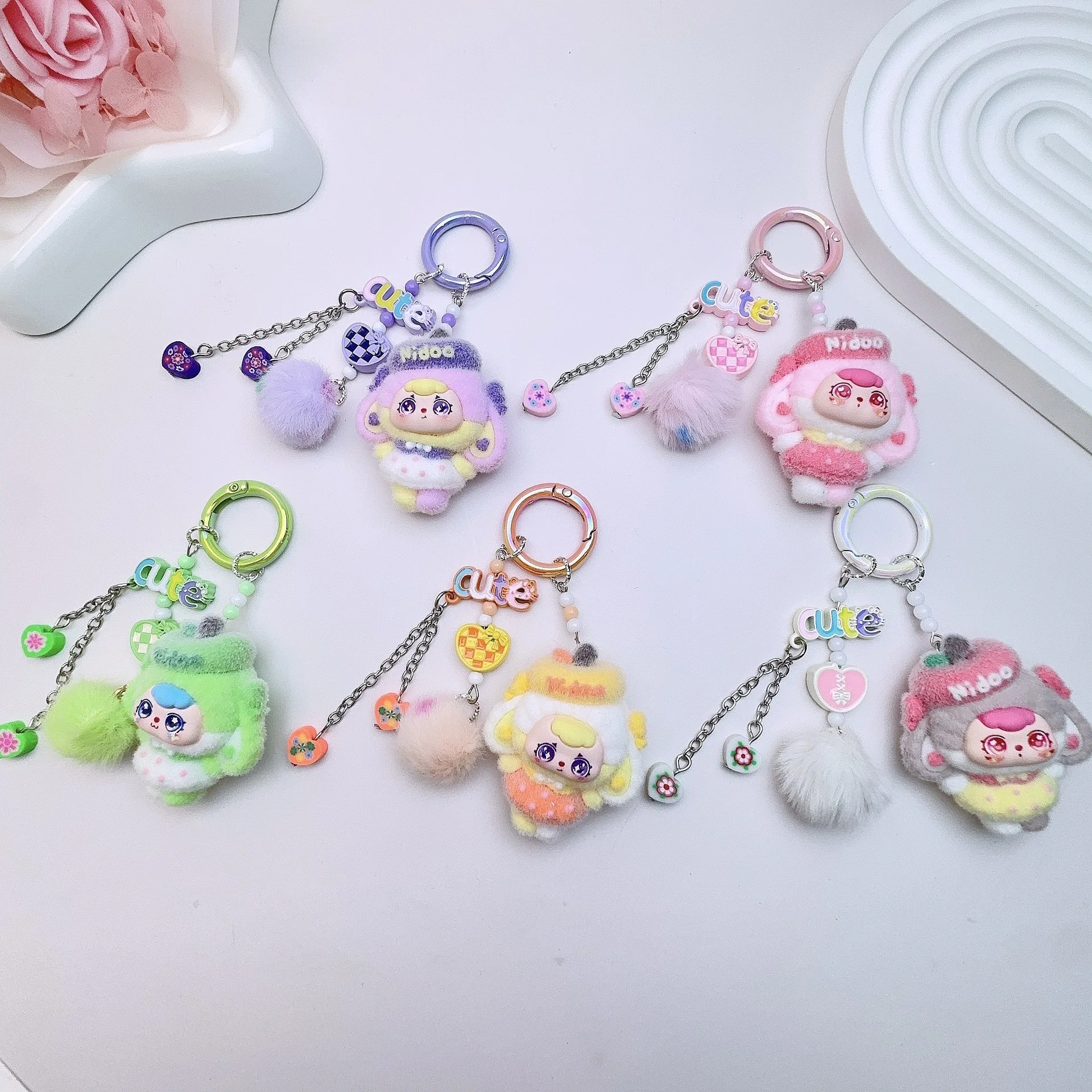 

New Baby Three keychain pendant mobile phone chain bag accessory gift