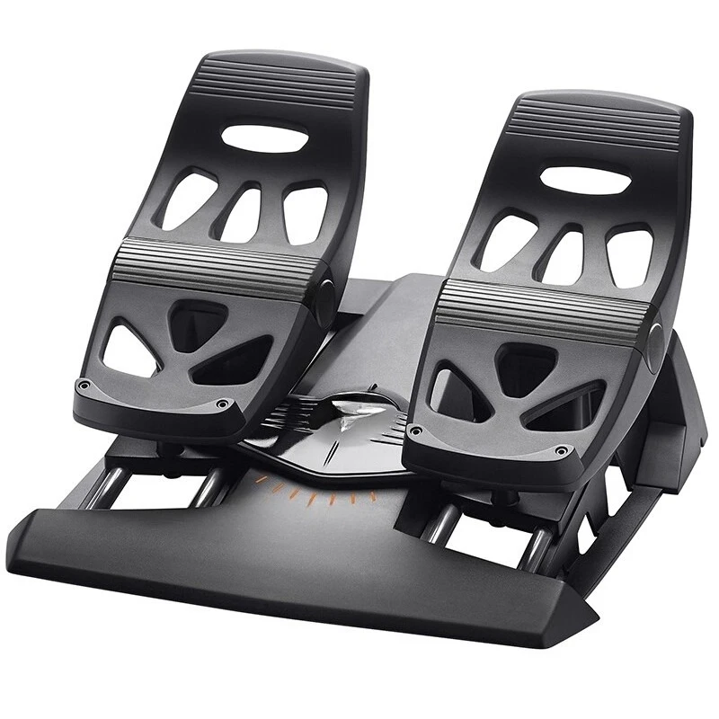 Pedales de timón de vuelo TFRP originales, pedales de timón SIM de vuelo, accesorio de videojuego para timón de simulador de vuelo Thrustmaster