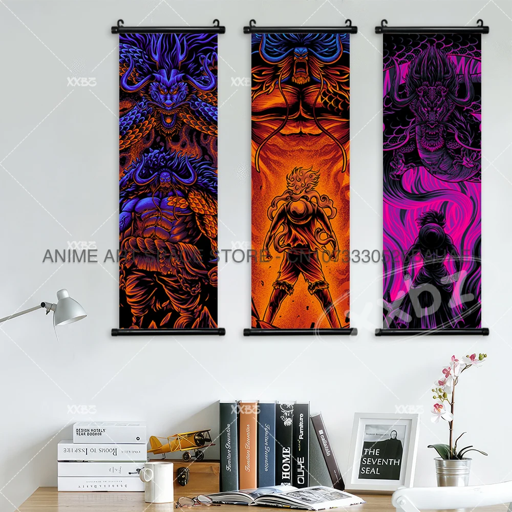 ONE PIECE Hängendes Gemälde, Anime-Poster, Zoro, Leinwandrollen, Bild, Ruffy Gear 5, Heimdekoration, Kino, Kaidou, Wandkunst – Detail 4