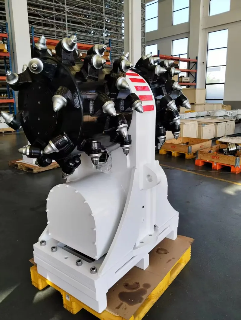 Rotary Milling Machines Excavator Drum Cutter | Hydraulic Rock Grinder Attachment For Construction & Mining