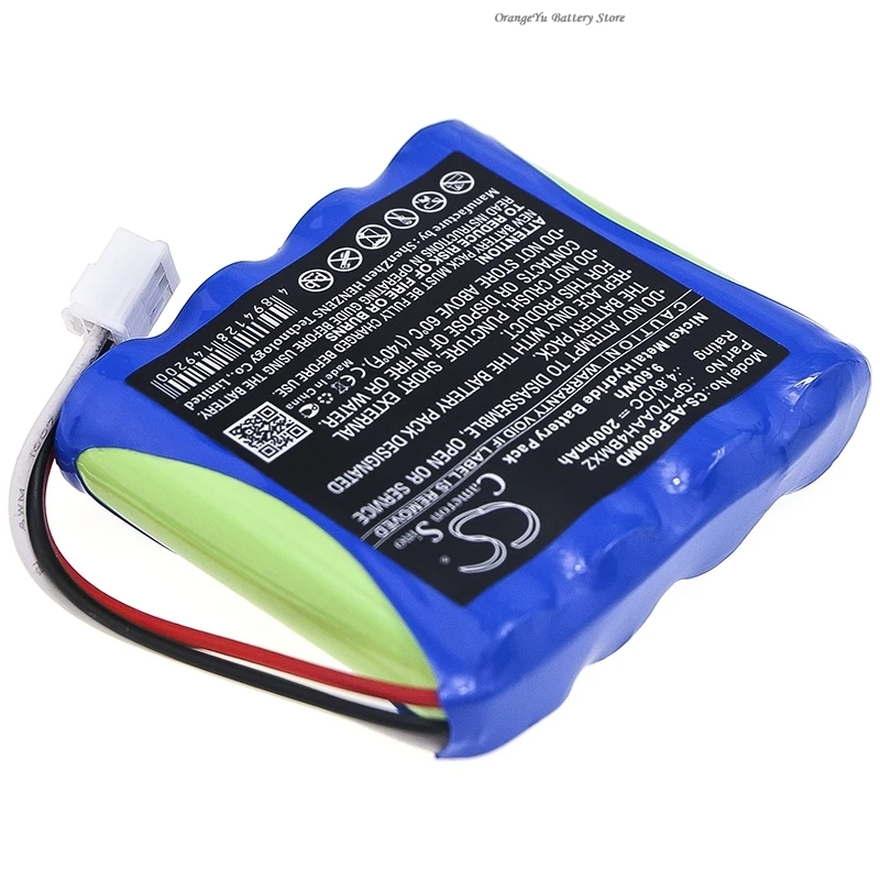 Replacement 4.8V 2000mAh Medical Ni-MH Battery GP170AAH4BMXZ for American Diagnostic ADC E-Sphyg 2  9002-5 +TOOL