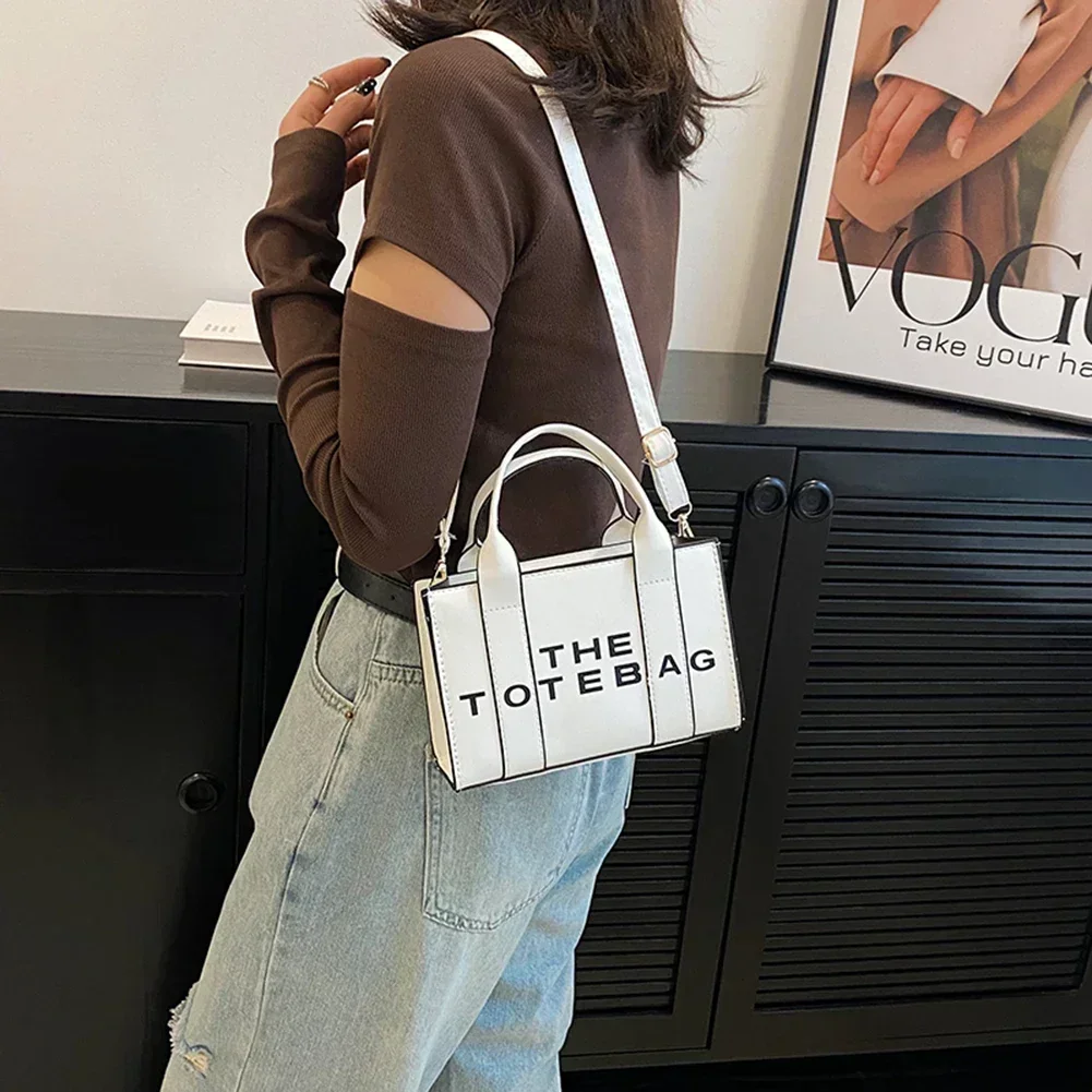 

New Solid Words Lette Leisure Large Bag,Luxury Fashion Designer Bag for PU The Tote Bag for Women Crossbody Female Handbag