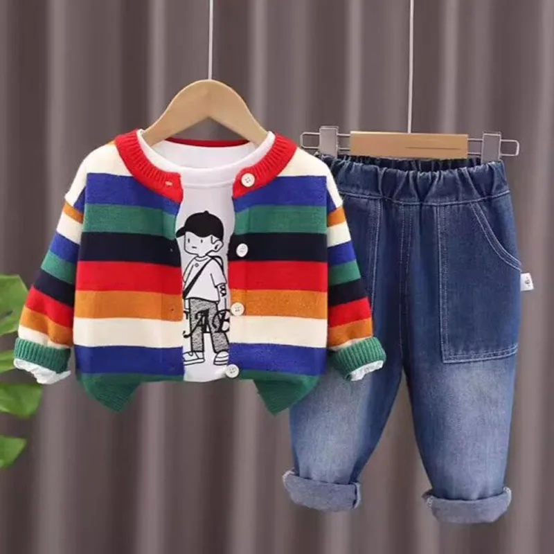 Tracksuit For Boy Sets Children Clothes Set ForBoy Sports Suit Hoodies and Pants 2Pcs Junior Kids 2 3 4 6 8 10 Year 2024 New