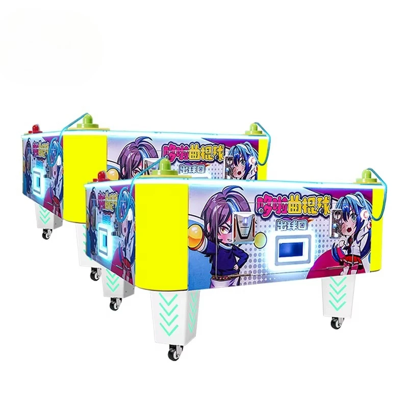 Indoor Amusement Park Entertainment Equipment Four Players Coin Operated Table Game Kids Arcade Machine Air Hockey