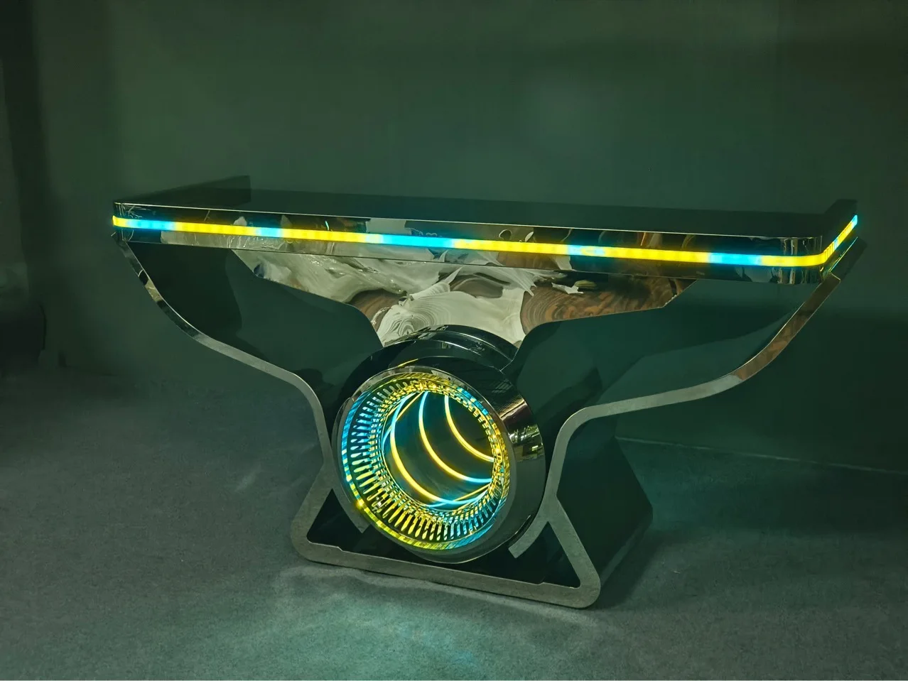 

Бар, светящаяся DJ-станция, КТВ, светящийся ночной клуб, abyss, светодиодный съемный кованый железный стол PARTYK, электронная звуковая комната, DJing Table