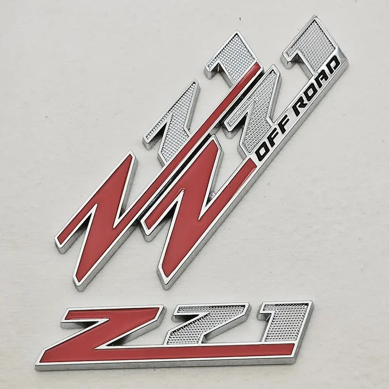 3D Metal Car Styling Logo Z71 OFF ROAD Trunk Badge Front Grille Emblem Sticker For Chevrolet Silverado Colorado Cheyenne