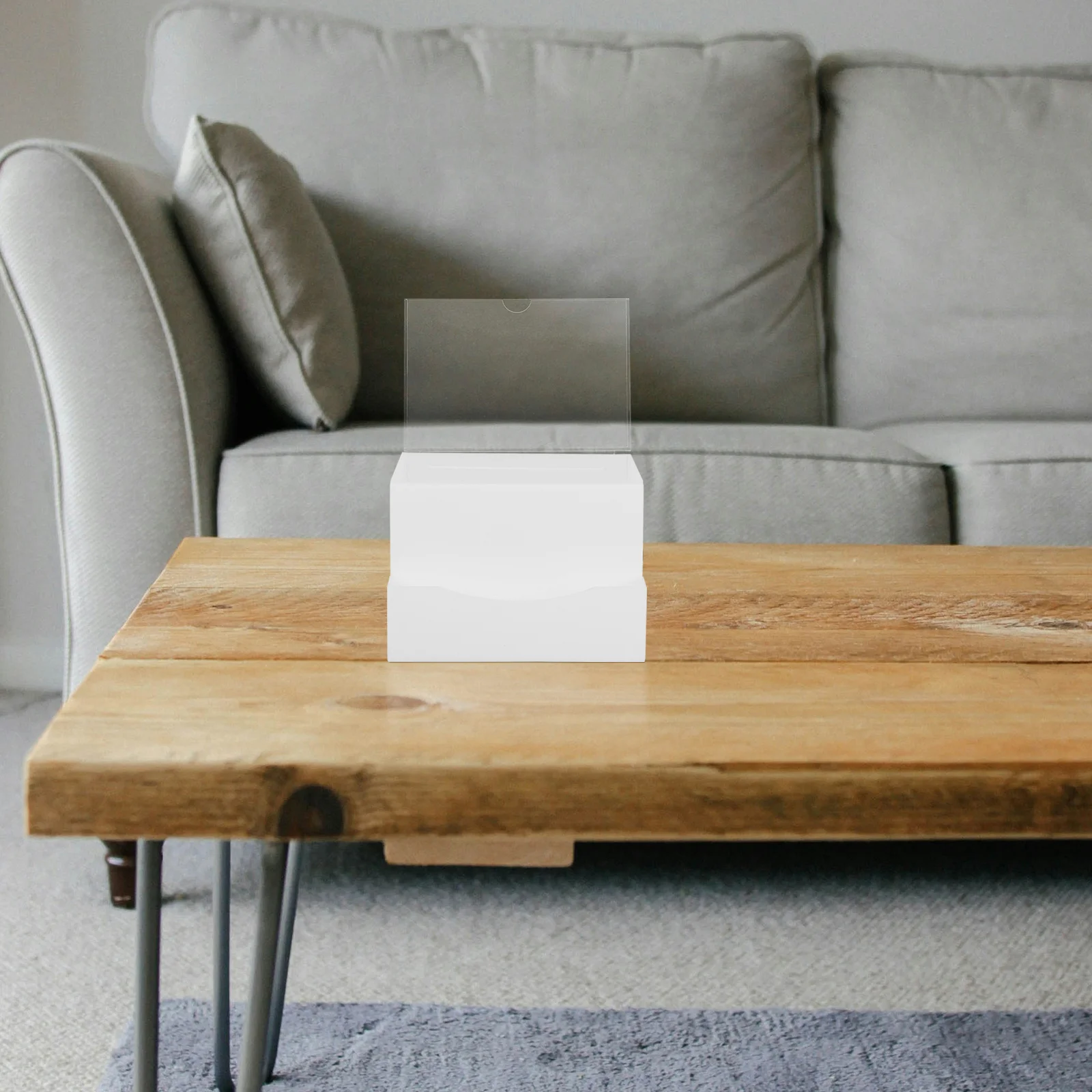 

Transparent Acrylic Lockable Donation Ballot Box for School Office Fundraising Events Collection Charity Suggestion Raffle Box