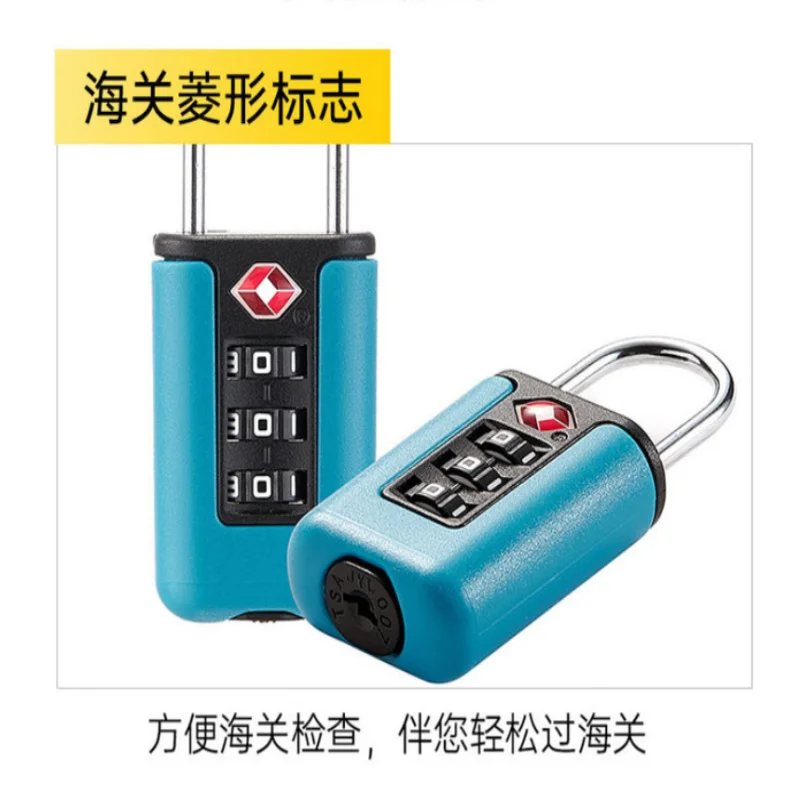 Approved Luggage Lock 3 Digit Combination Password Lock Travel Suitcase Security Padlock Black 4