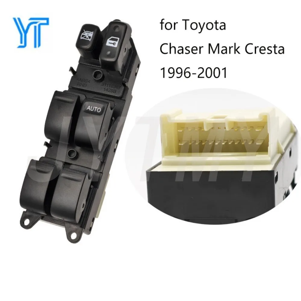 RHD Front Right Electric Power Window Switch for Toyota Chaser Mark Cresta JZX100 1996 1997 1998 1999 2000 2001 Car Accessories