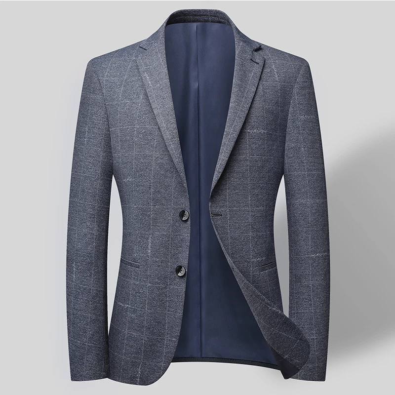 

Blazer's New Men's Fashionable Business Wedding Banquet Casual Hosting Dress Showcases A High-end Middle-aged Gentleman Blazer
