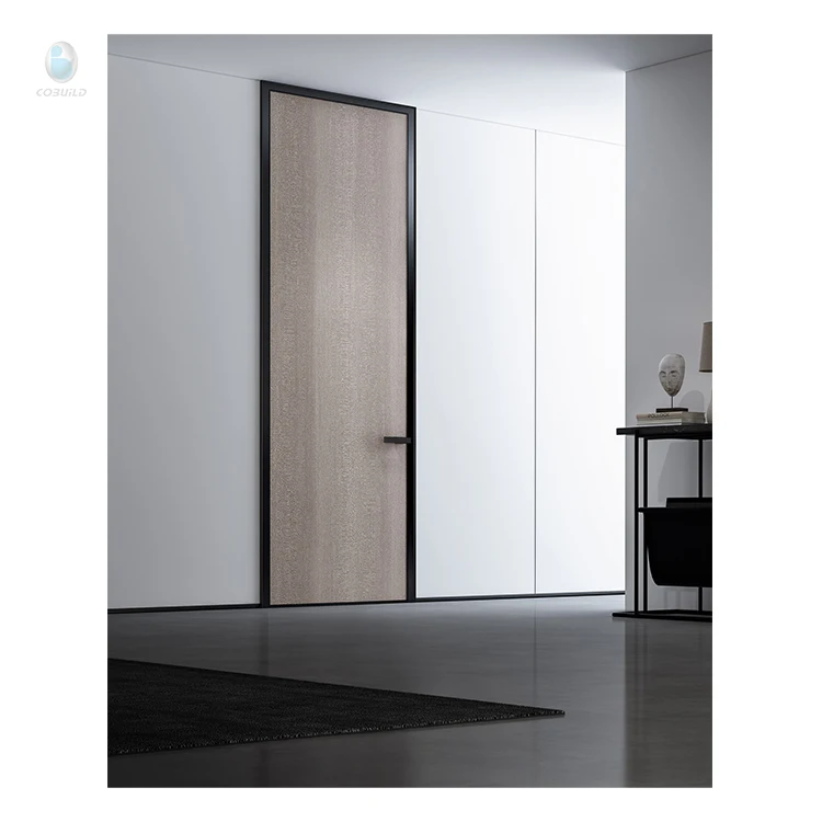 Modern Invisible Door Design High Quality Wood Composite Invisible Doors for Hotel Rooms