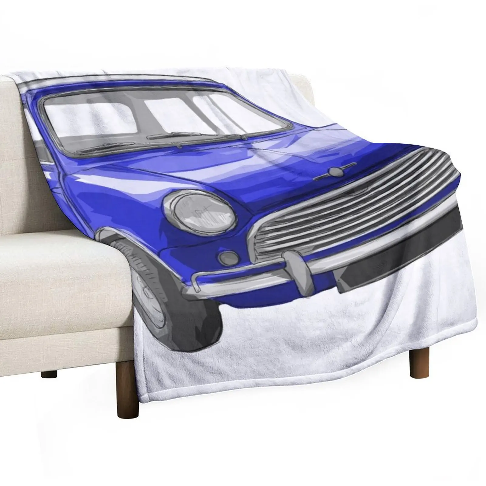 

Classic Mini Blue Throw Blanket Soft Cozy Blanket for Pet Kids Adults