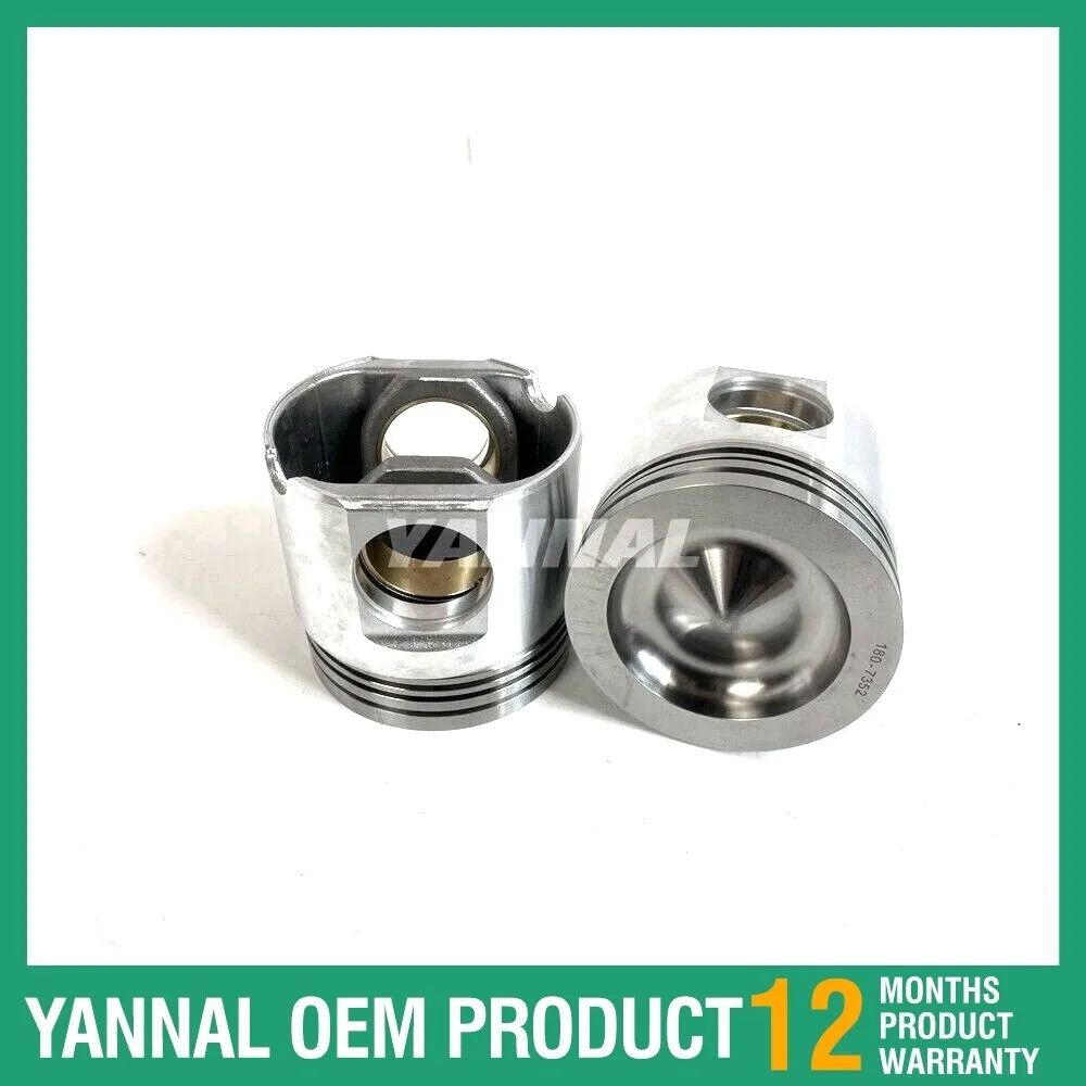 

6X New C15 Piston STD 180-7352 For Caterpillar Diesel Engine