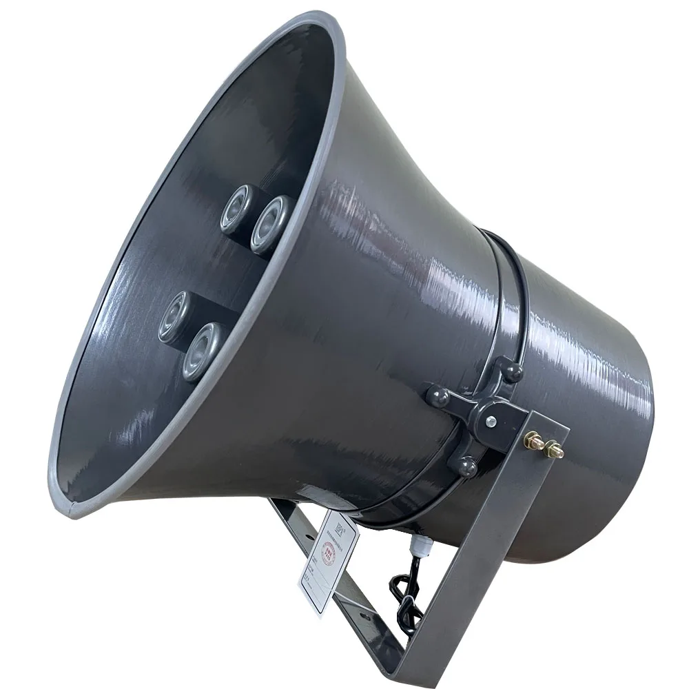 1000W Amplifier with 2 Wireless Microphones and 2 400W Horn Speakers Aluminum Material Wireless Microphone Power Horn Speaker