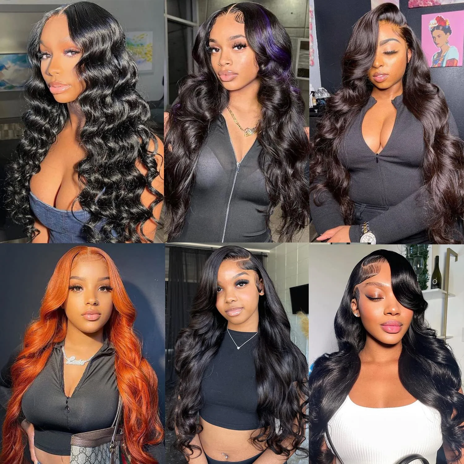 HD Transparent 13x4 13x6 Body Wave Lace Front Wig Pre Plucked 38 40 Inch Lace Frontal Wig Human Hair  For Women 13x5 Closure Wig image 5