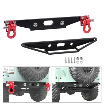 Parachoques trasero de Metal MN con gancho de remolque para MN D90 D91 D99S MN90 MN99S 1/12 RC accesorios de repuesto de actualización de coche